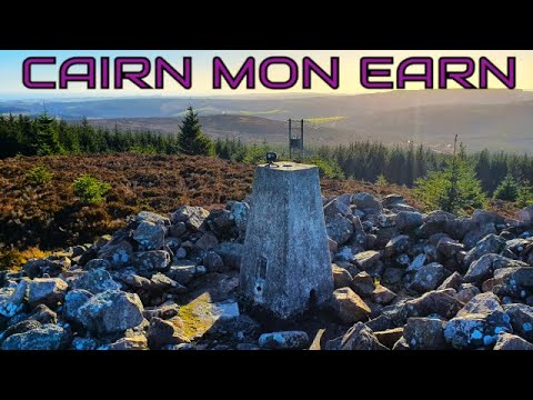 Climbing Cairn Mon Earn (Marylyn) 378m 1240ft.