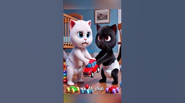 Mèo con bắt nạt bạn #ai #meo #cat #short #meow