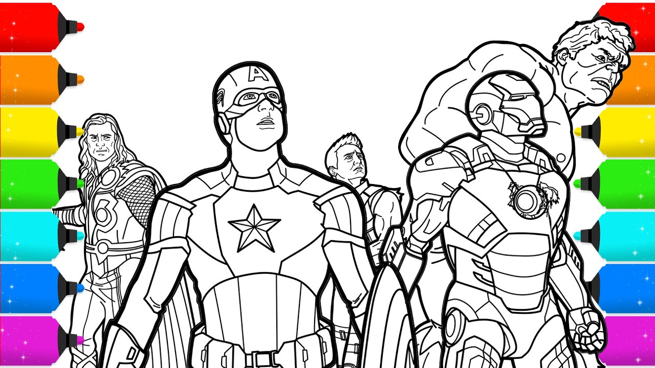 Avenger Coloring Pages Updated 2023 Avenger Coloring Pages Updated 2023