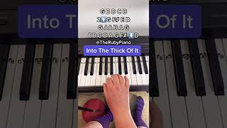 Into The Thick Of It Piano Tutorial ??? #shorts #piano