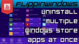 Windows 8.1 | How To Uninstall Multiple Store Apps At Once