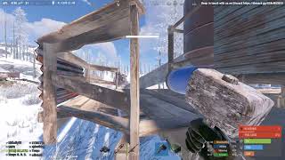 RUST...Messing around on the server doing some bases then the server crashed Whoops :)