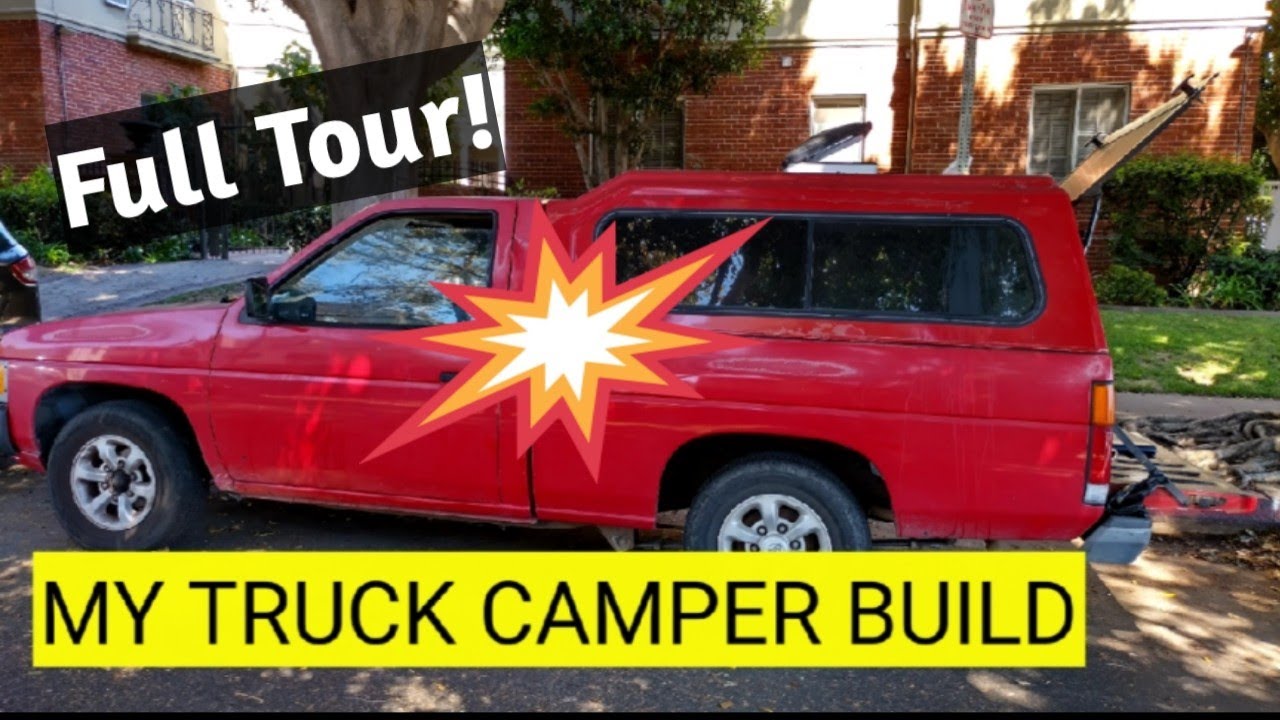 Pickup truck camper conversion 6' x 4' Nissan Pickup YouTube