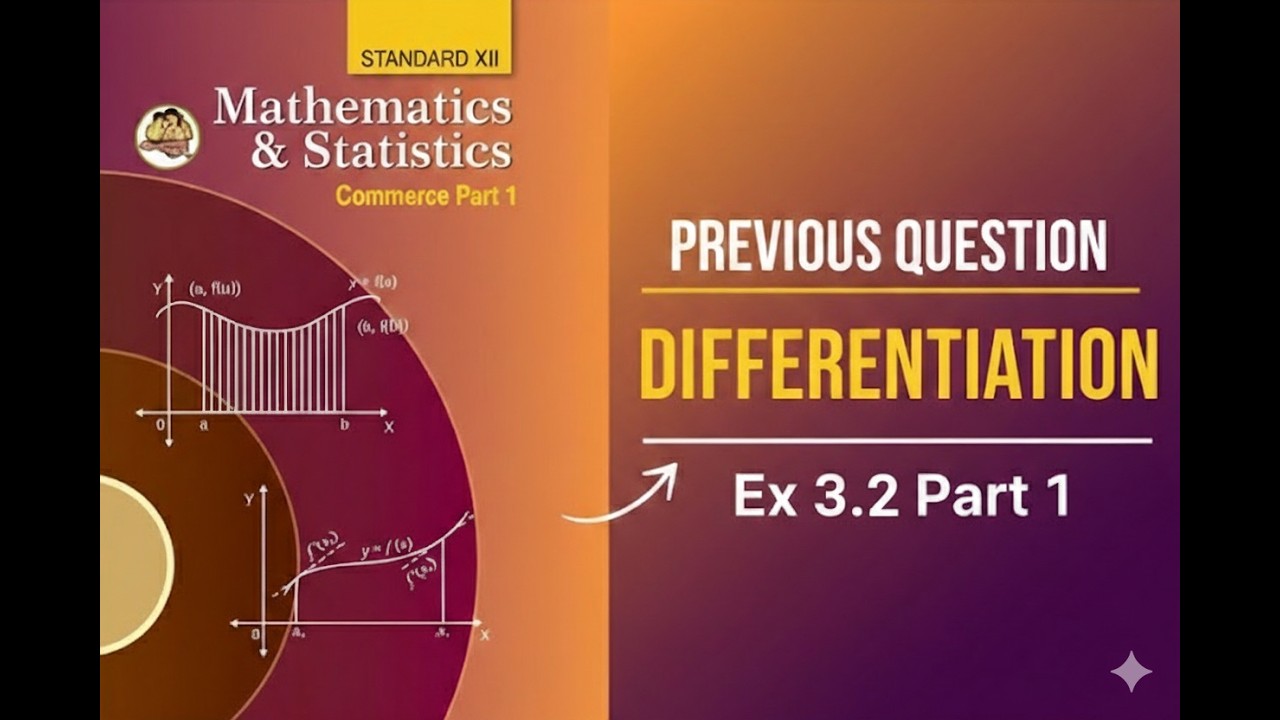 12th Maths Previous Year Questions | Maharashtra Board |Differentiation Important 4 Mark Questions