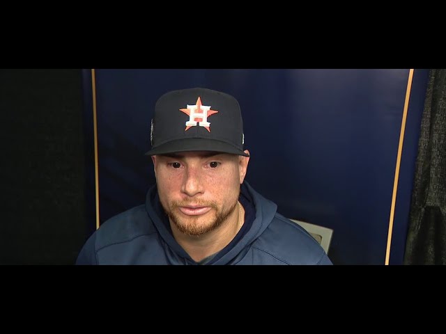 Houston Astros introduce new catcher Christian Vázquez