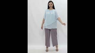 Блузка женская LIMONTI  779606 - Видео от LIMONTI - женская одежда plus size одежда (52-70)