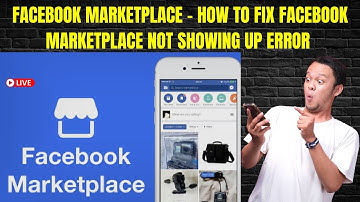 Facebook Marketplace | How To Fix Facebook Marketplace Not Showing Up Error | Facebook Tutoring