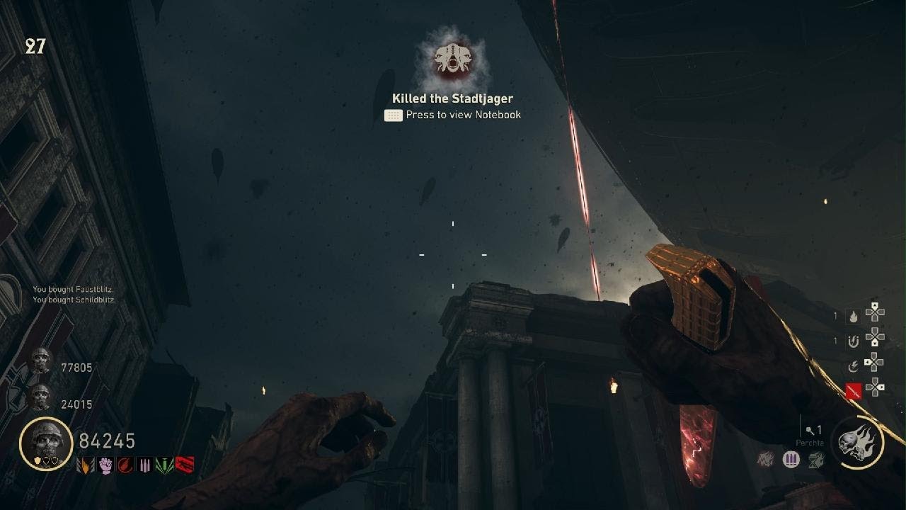 Call of Duty ww2 Shadowed Throne boss fight - YouTube