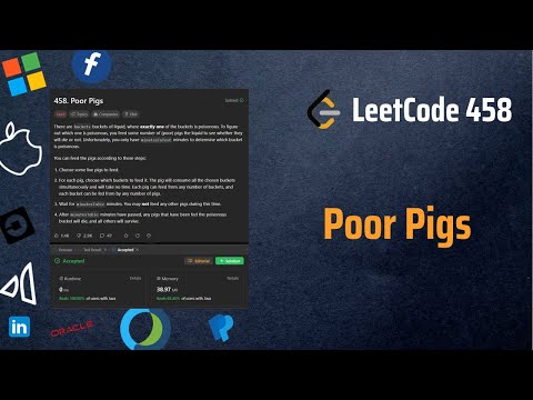 ✅ Poor Pigs - Simple Maths - Easiest Possible Approach - LeetCode Hard (Actually Not Hard) in 7 mins