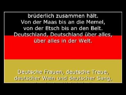 Deutschland Lied (Das Lied der Deutschen) - Nationalhymne - YouTube