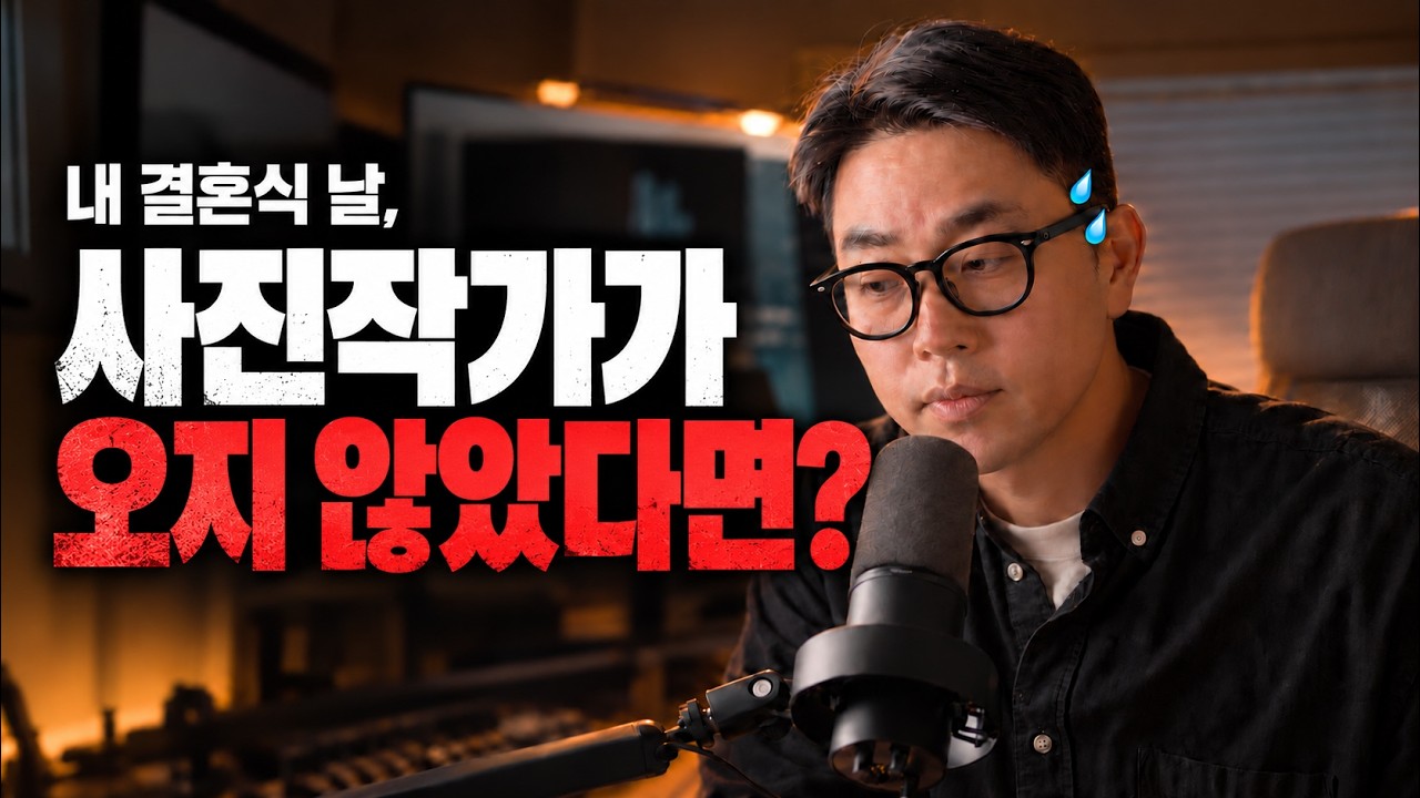 내 결혼식에 사진작가가 안 온다면?