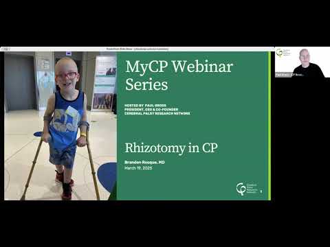 Brandon Rocque 20250319 MyCP Webinar: Rhizotomy Surgeries with Dr. Brandon Rocque ...