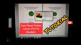 CARA RESET printer canon ip2770, error number 5B00, the ink absorber is almost full canon ip2770