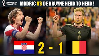 Croatia vs Belgium 2-1 FIFA World Cup Qatar 2022 | Luka Modric vs Kevin De Bruyne - Head to Head !!