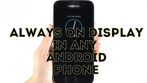 Get ALWAYS-ON-DISPLAY for all Android Phones : Glance plus