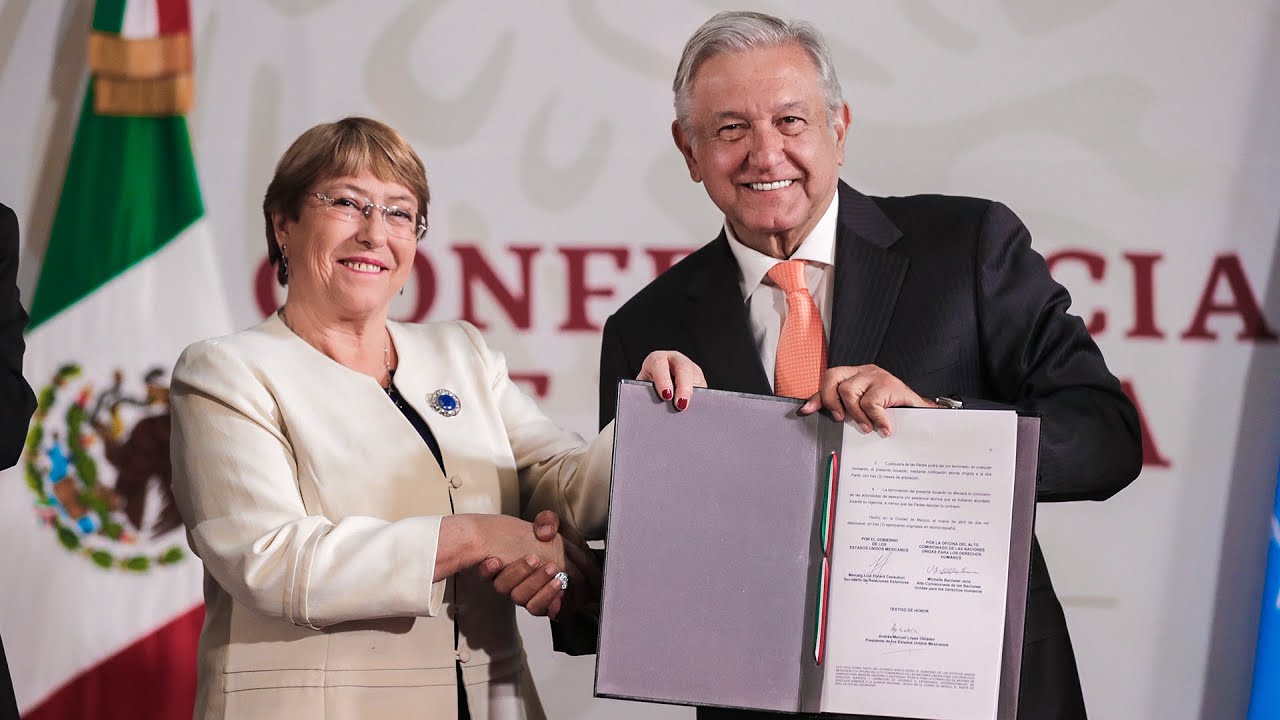 Presidente de México Asesorará ONU a Guardia Nacional en materia de Derechos Humanos. Conferencia presidente AMLO