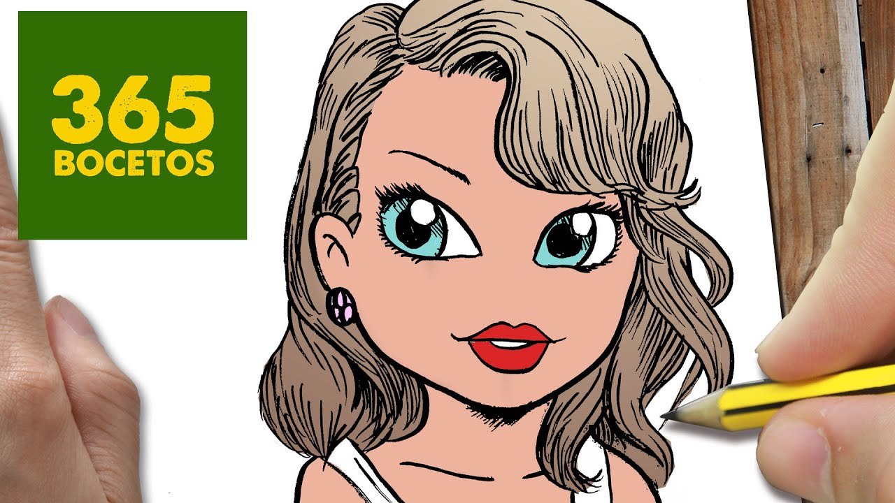 COMO DIBUJAR A TAYLOR SWIFT KAWAII PASO A PASO - Dibujos kawaii faciles -  draw Taylor Swift - thptnganamst.edu.vn