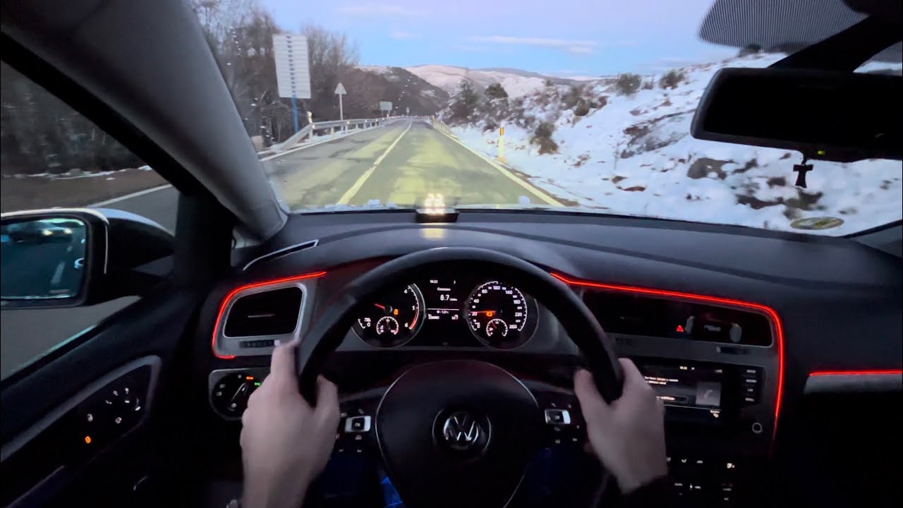4K POV | Driving in SNOWY MOUNTAIN roads! | Vw Golf 7 1.6 TDI & Audi A3 8L 1.9TDI