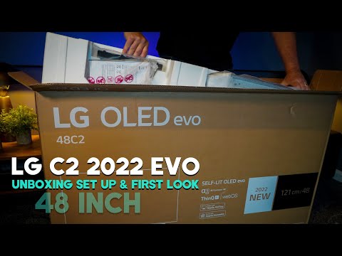 LG C2 OLED EVO TV | Unboxing Set Up and First Look 2022