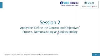 Demonstrating an UnderStanding | M_o_R® 4 Practitioner | AXELOS |  PeopleCert |1WorldTraining.com |