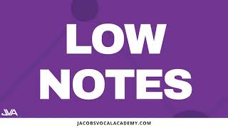 Video voorbeeld van "Daily Vocal Exercises For Singing Low Notes"