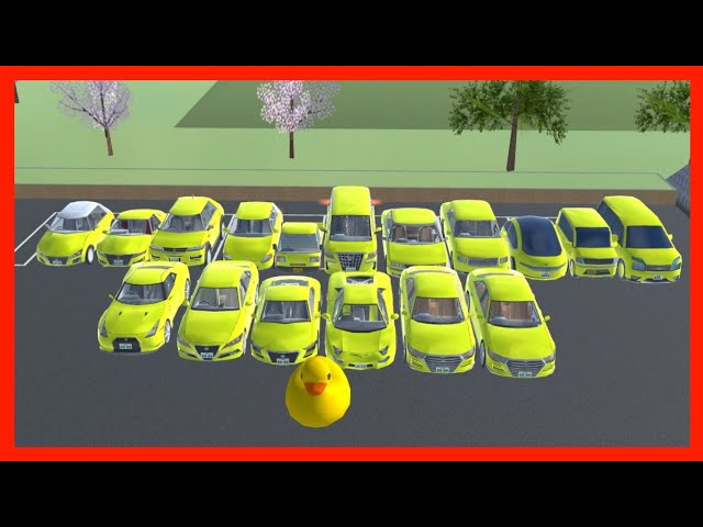 Yellow Cars - SAKURA School Simulator class=