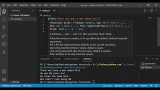 Hello world program, Variables and Data types | Python