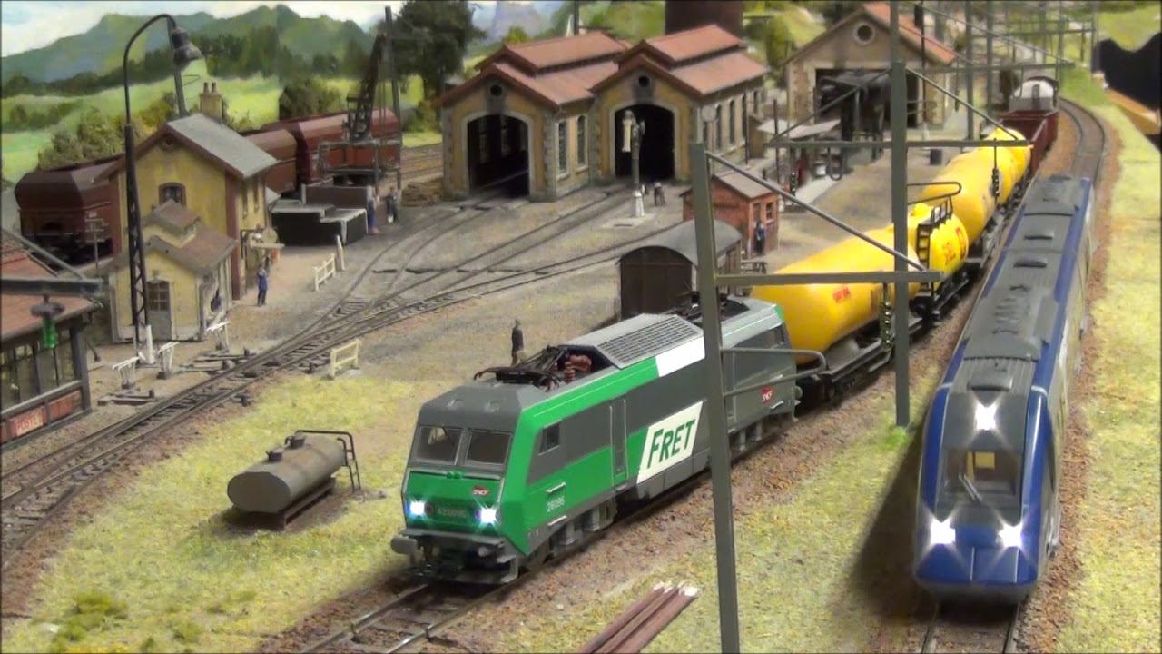 Réseau HO club modélisme ferroviaire Massy - HD vidéo 238 