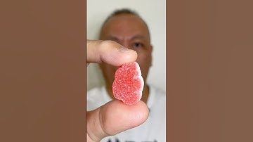 👂ASMR HARIBO BERRY CLOUDS SOFT AND FRUITY GUMMY CANDY STRAWBERRY FLAVOR EATING SOUNDS👂#shorts