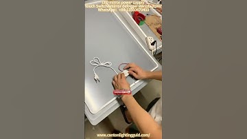 How to build a vanity mirror with led mirror touch sensor switch with 96W LED driver at home. #diy