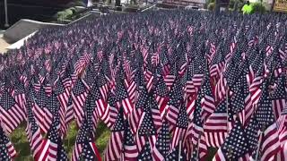 Titanic July 4000 flags on display!