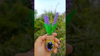 Lavender flower making idea I #diy #craft #vairalvideo #clay craft