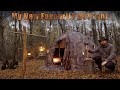 Solo Hot Tent 2 Nights in the Woods with Wind & Rain