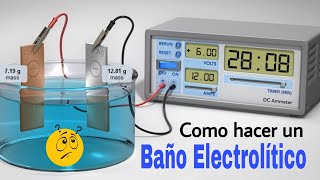 CÓMO HACER UN BAÑO ELECTROLÍTICO || PASO A PASO