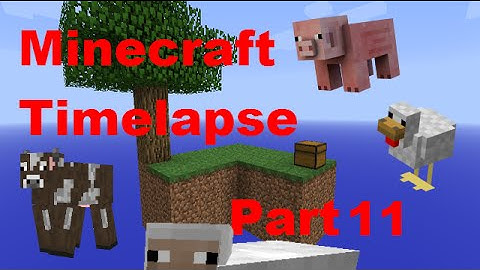 Animals!! - Minecraft - Timelapse - Skyblock - Part 11