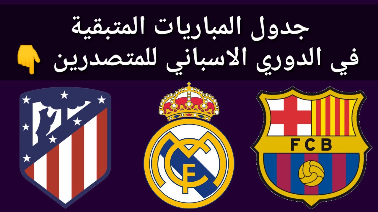 المباريات المتبقية لاتلتيكو مدريد