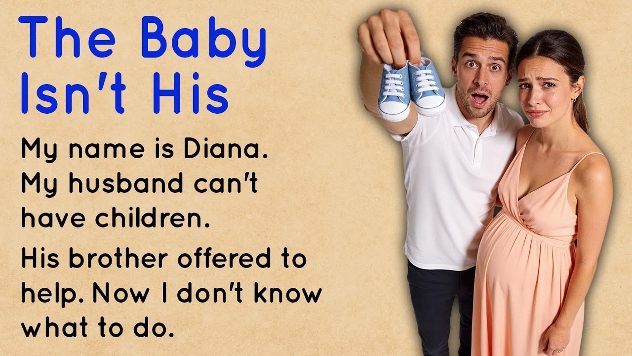 Я беременна от брата моего мужа ✅ Трогательная история на английском языке (уровень A1-A2) 🤰