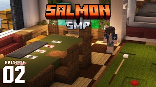 Minecraft [SalmonSMP] ตอนที่ 2 | สร้างแหล่งหาเงิน