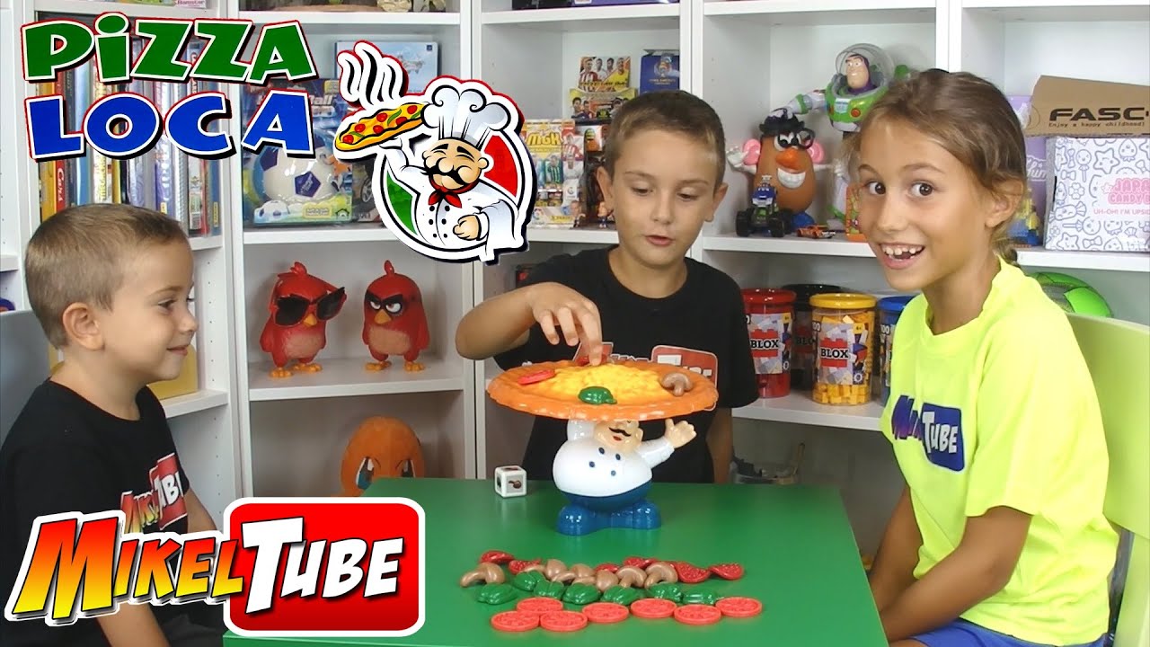 Juego de la PIZZA LOCA o Reto de la Bandeja YouTube