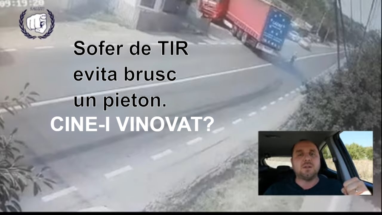 COMENTEZ ACCIDENTE VIRALE ep.2: Sofer de camion a evitat o batrana.