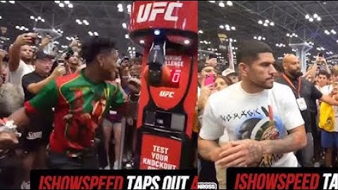 IShowSpeed Beats Alex Pereira Punch Machine Record