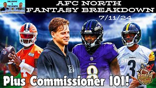 Ballgame & The Reaper - Ep. 6: AFC North Fantasy Breakdown | Commissioner 101