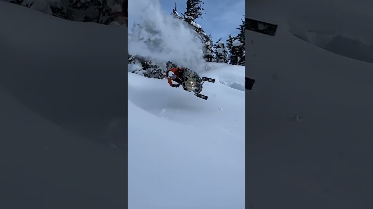Carving through deep snow this week 