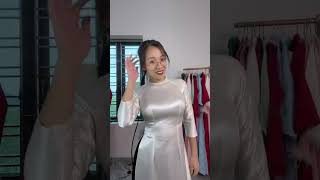 Áo Dài Quần Phi Bóng Đen - 7 -