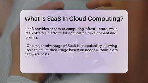 What Is SaaS In Cloud Computing? - Talking Tech Trends