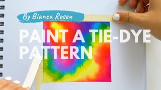 How to paint a tie-dye pattern