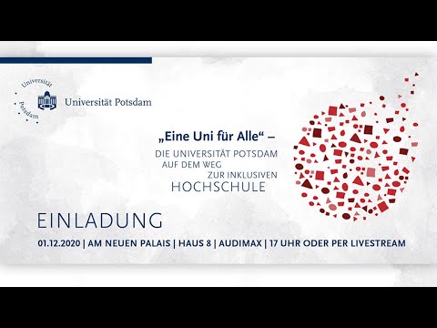 Inklusionskonzept und Verleihung des Inklusionspreises der Universität Potsdam.