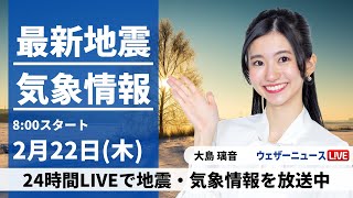 ウェザーニュースの配信のサムネイル画像