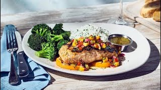 My review of the New Mango Sangria Salmon from Bonefish Grill