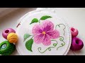 Вышивка гладью для начинающих. Первые шаги. Урок 3. Stitch embroidery for beginners. Lesson 3